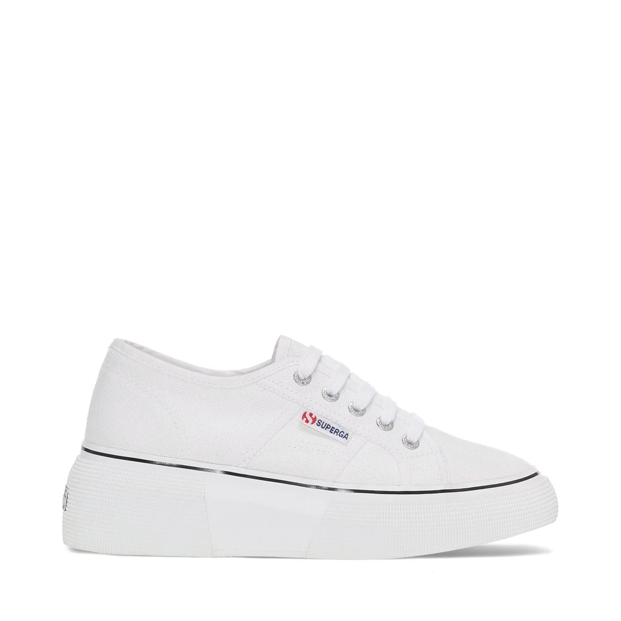 2287 Bubble Line Sneakers - White Black