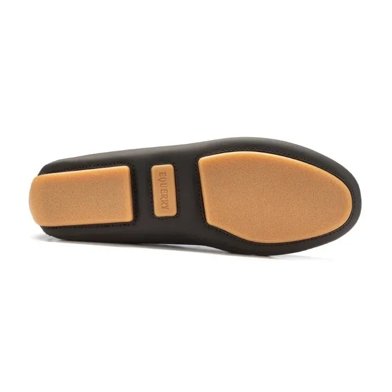 2600 - Black with Beige Sole Sahara Leather Soft Loafer for Girl/Teen/Women by London Kids