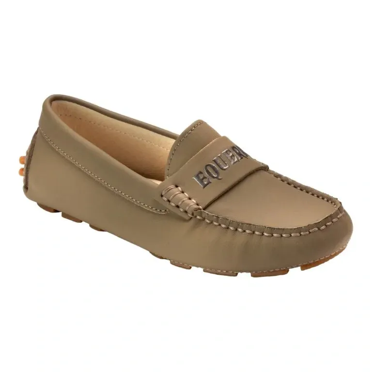 2627 - Taupe Sahara Leather Soft Loafer for Girl by London Kids