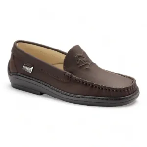 2633 - Brown Sahara Leather Soft Loafer for Girl by London Kids