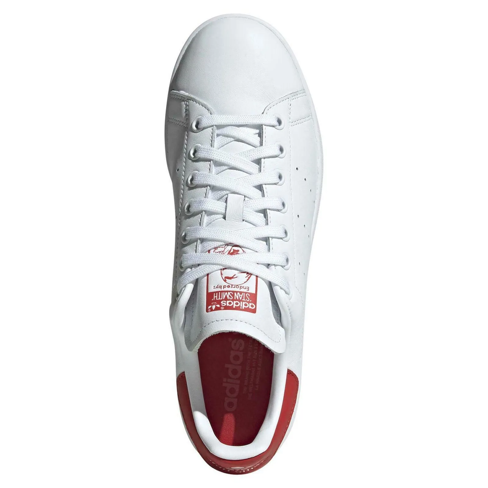 adidas Stan Smith Shoes - White & Lush Red