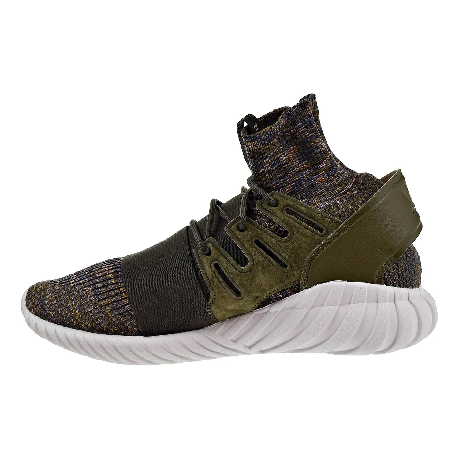 Adidas Tubular Doom Primeknit Mens Shoes Trace olvie/Mystery Brown