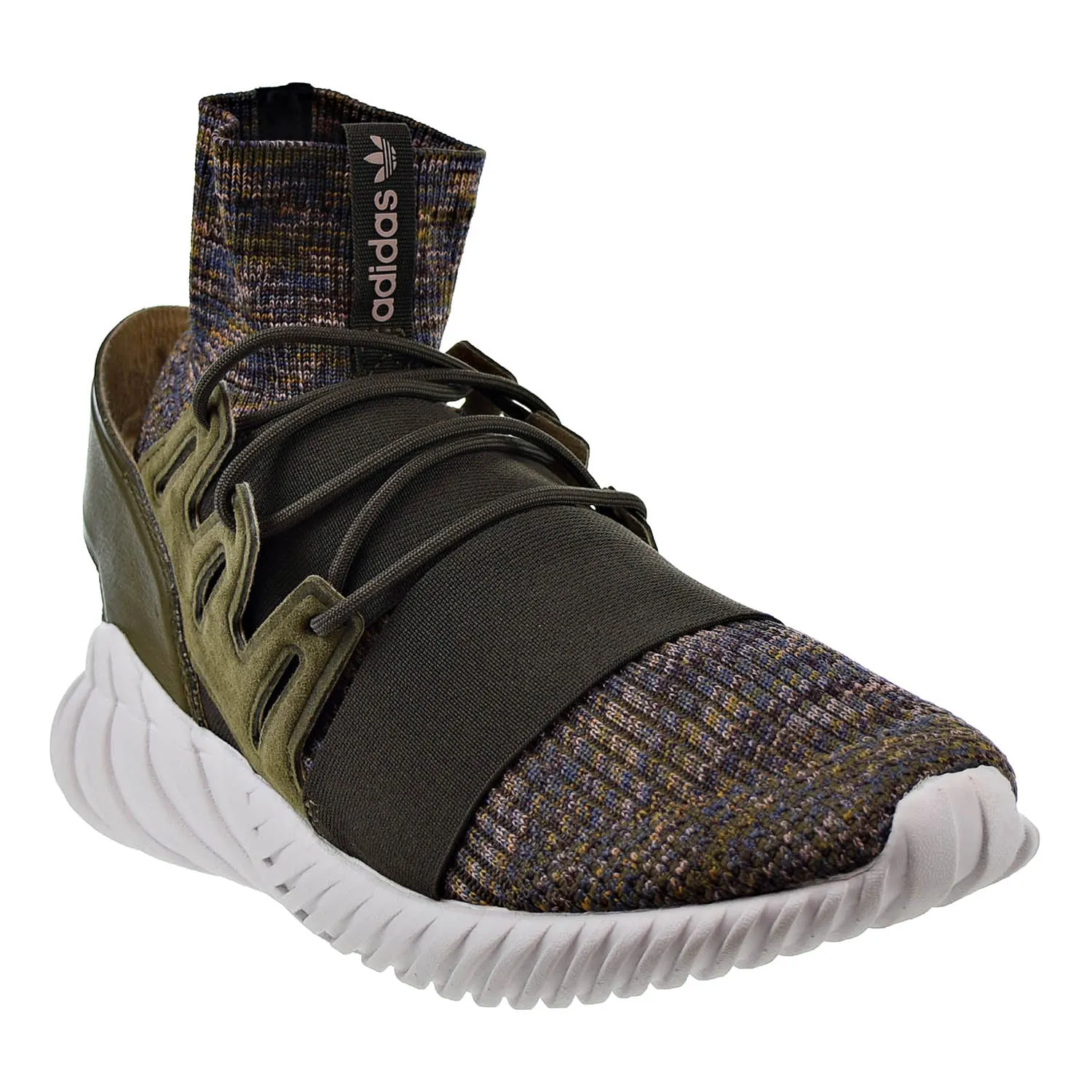 Adidas Tubular Doom Primeknit Mens Shoes Trace olvie/Mystery Brown