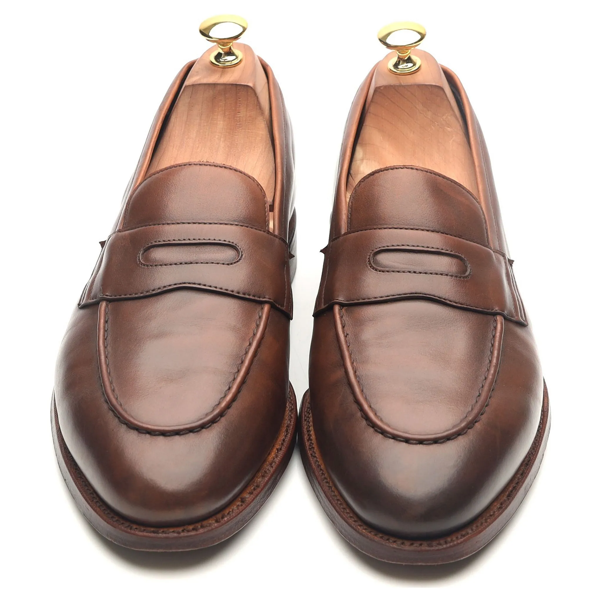 'Aldgate' Brown Leather Loafers UK 10 E