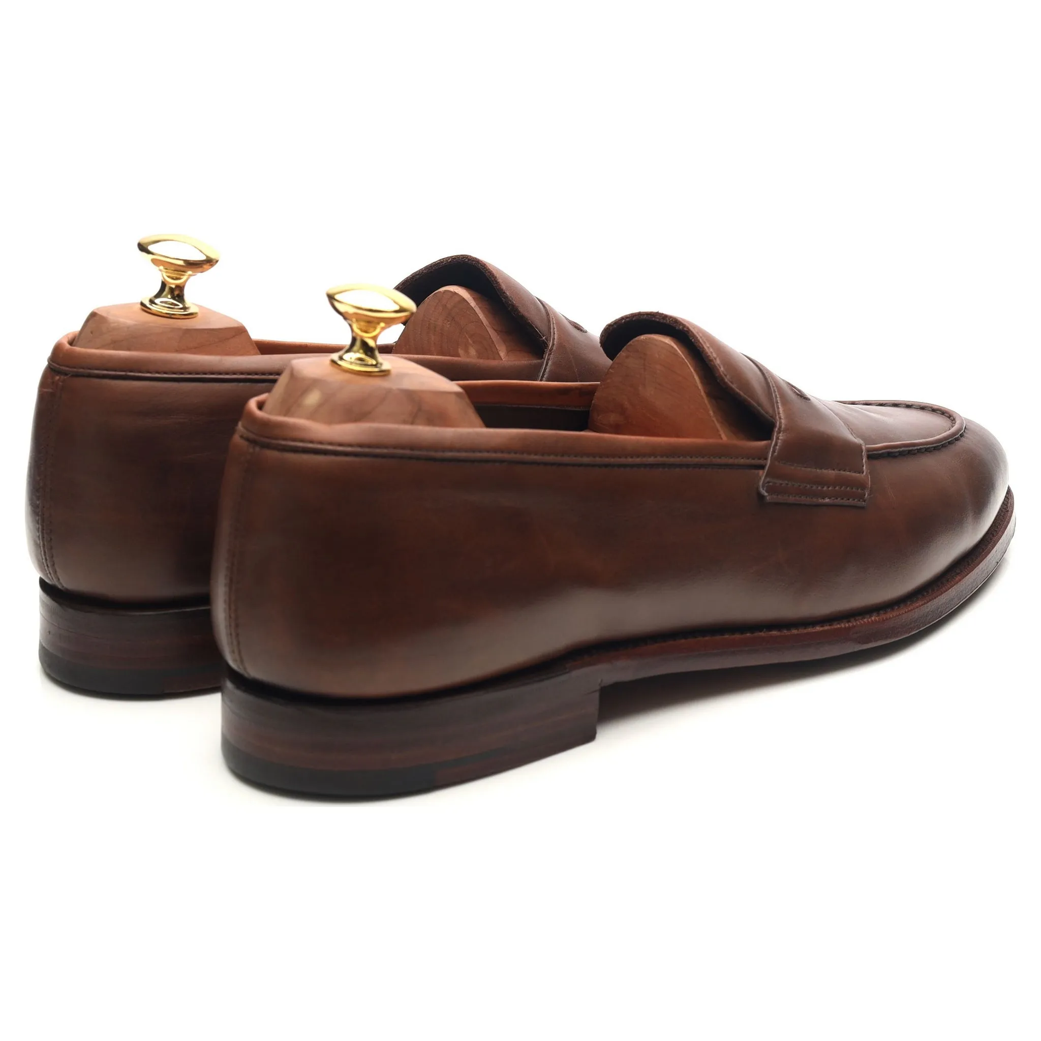 'Aldgate' Brown Leather Loafers UK 10 E