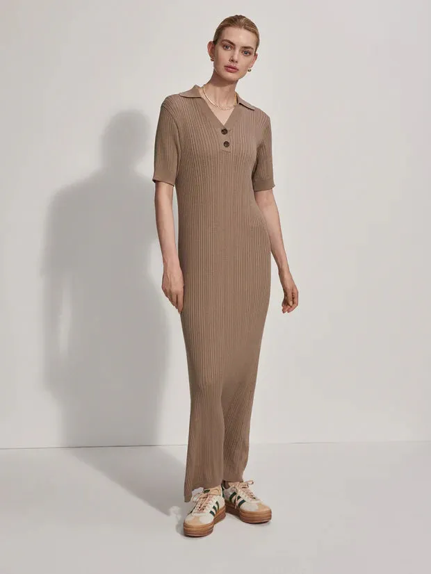 Andrea Knit Dress Roasted Cashew