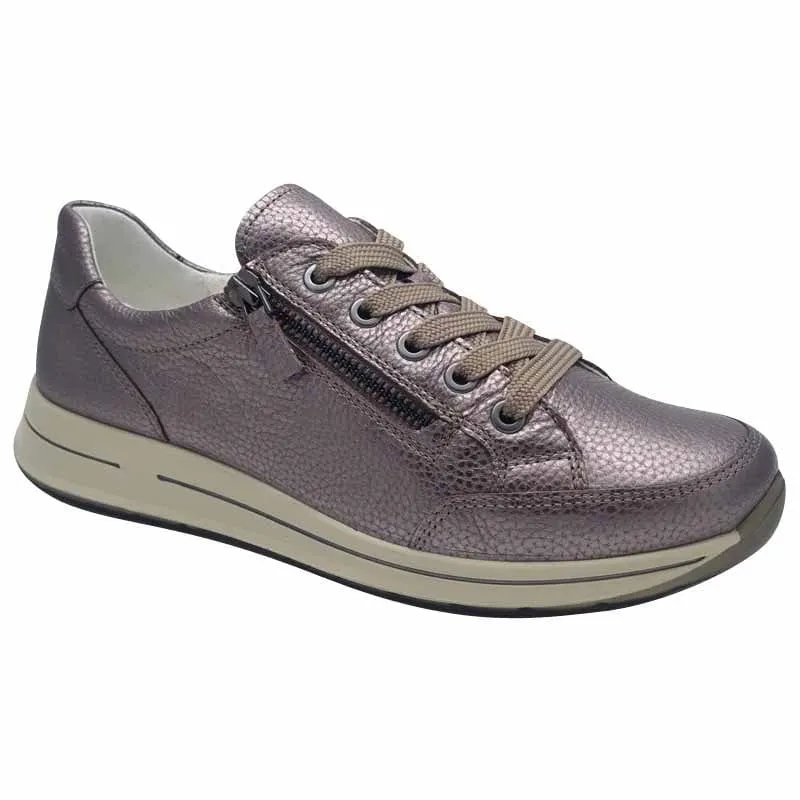 Ara Womens Taupe Leather Comfort Shoe - 12-54801-20