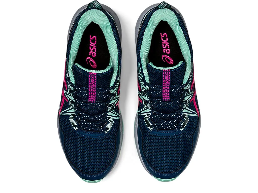 ASICS Women's Gel-Venture 8 Running Shoes, 8.5, MAKO Blue/Pink GLO