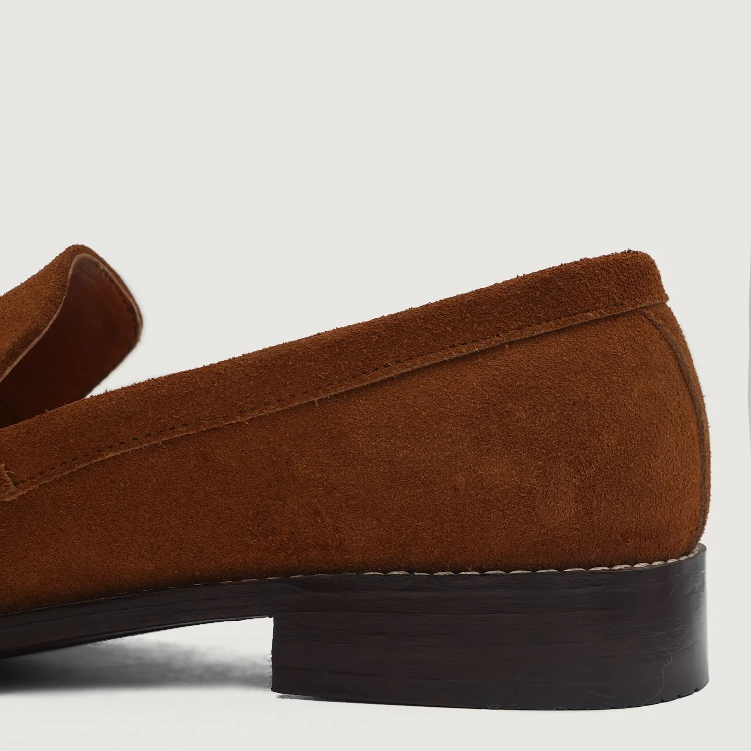 Baxton Brown Suede Leather Loafers