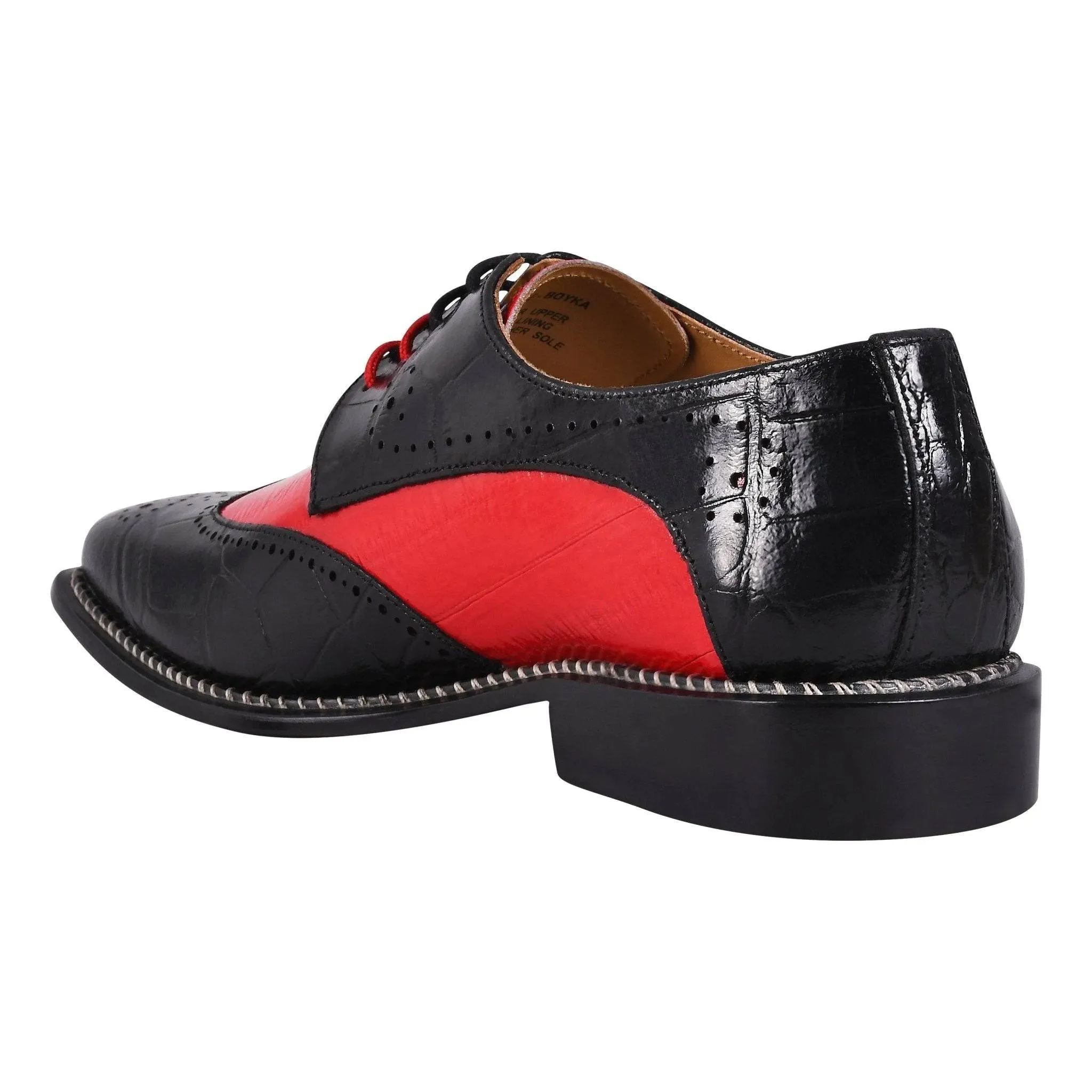 Boyka Red Bottom Leather Oxford Dress Shoes