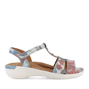 BRYAR W - WHITE FLORAL LEATHER