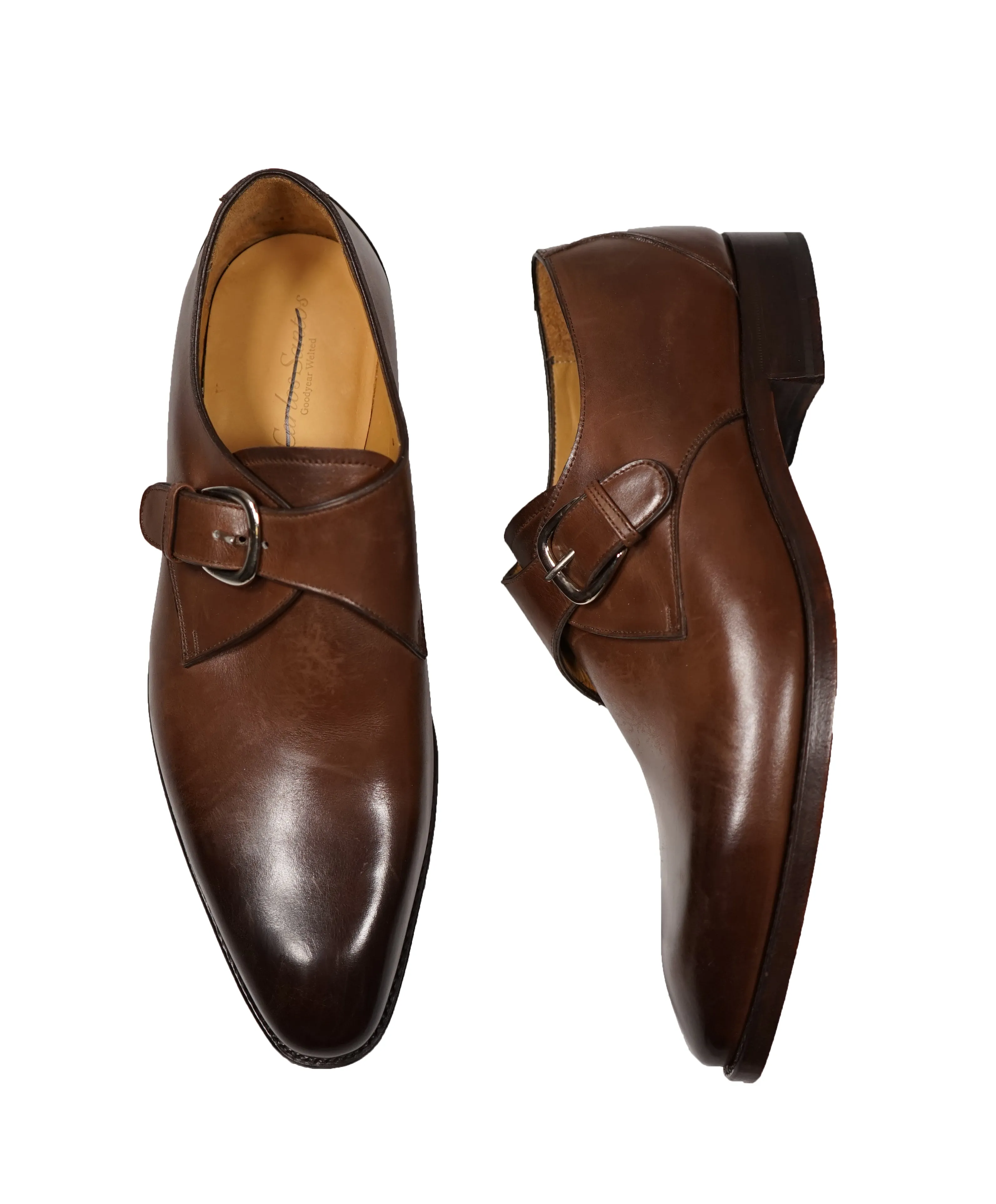 CARLOS SANTOS - Single Monk Strap “GOODYEAR WELTED” Loafer - 9