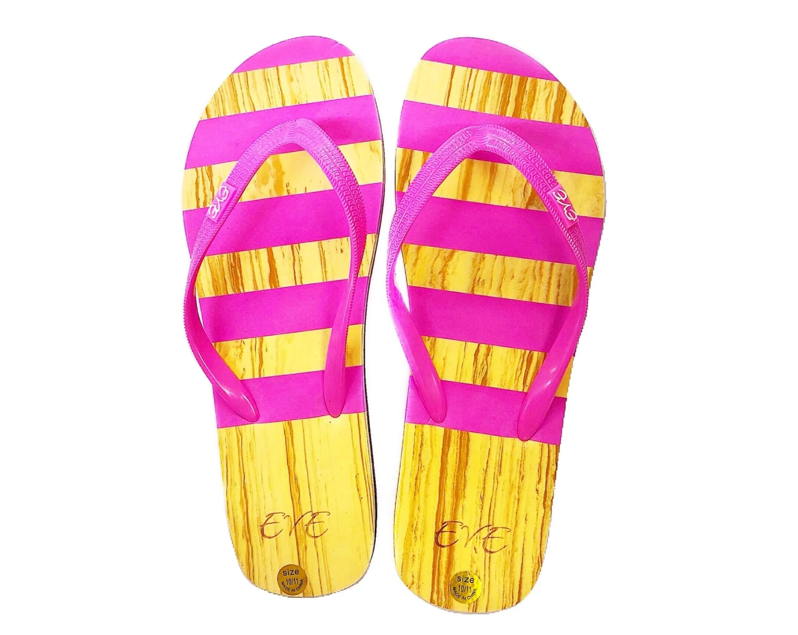 Casual Striped Flip Flop Sandals