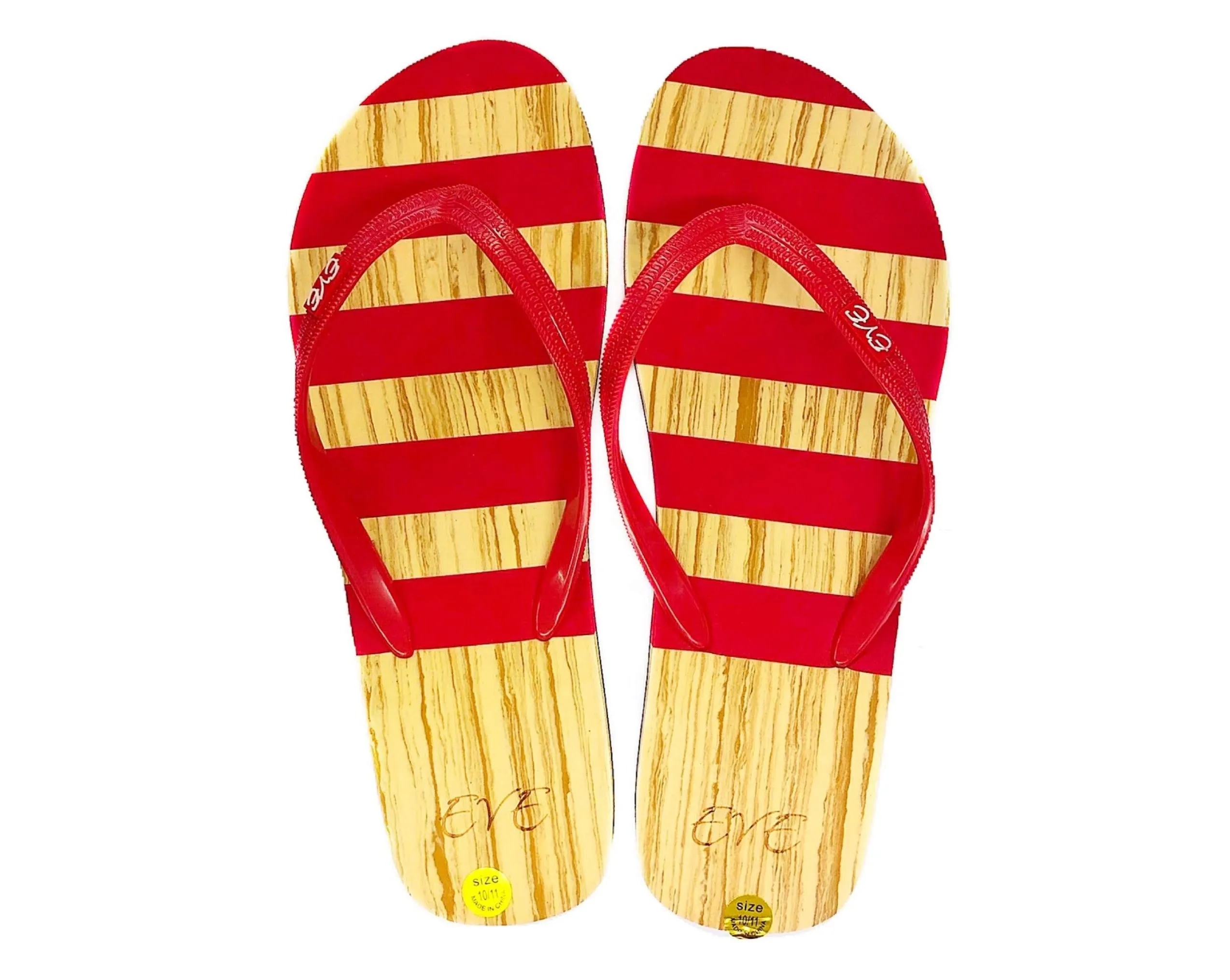 Casual Striped Flip Flop Sandals