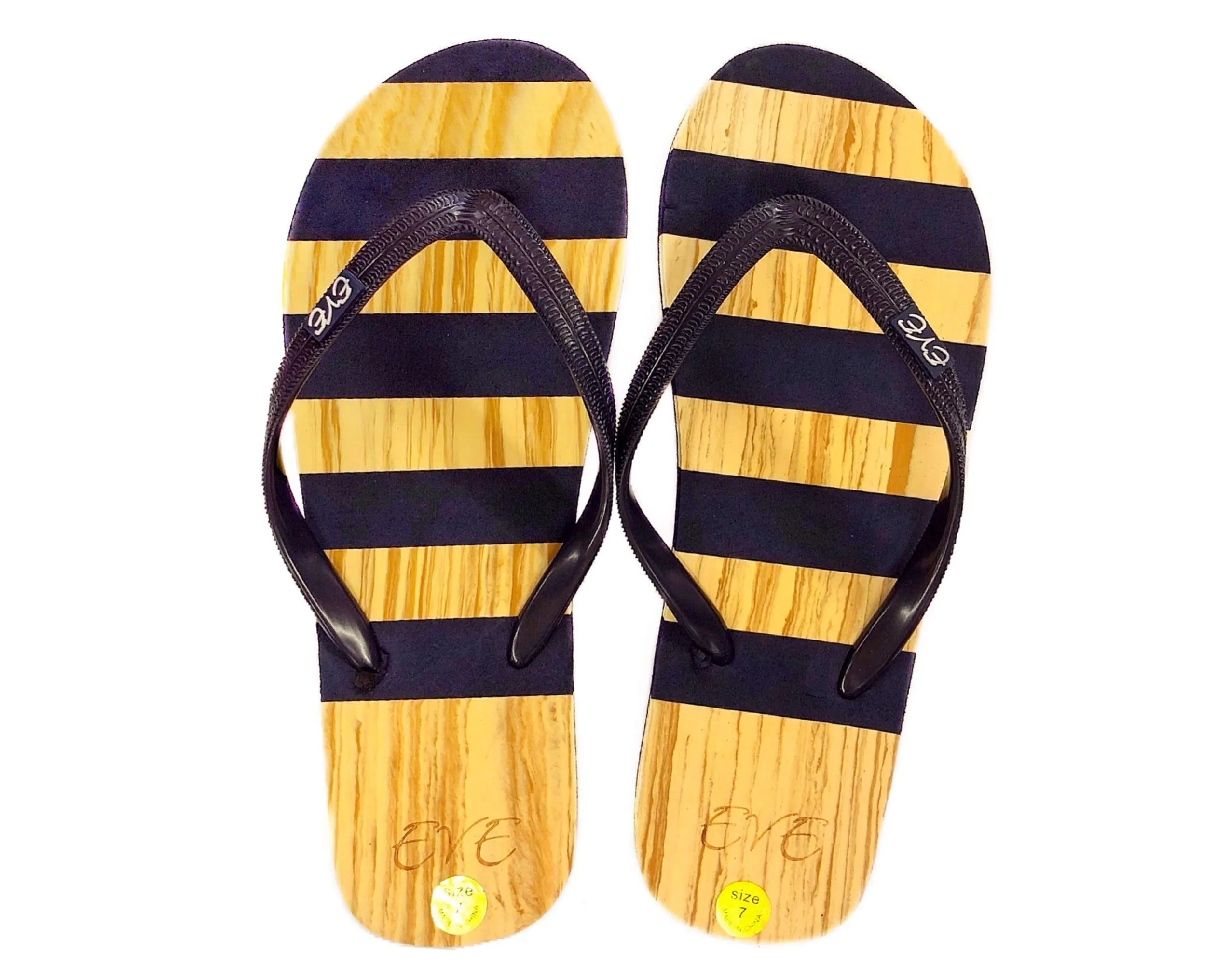 Casual Striped Flip Flop Sandals