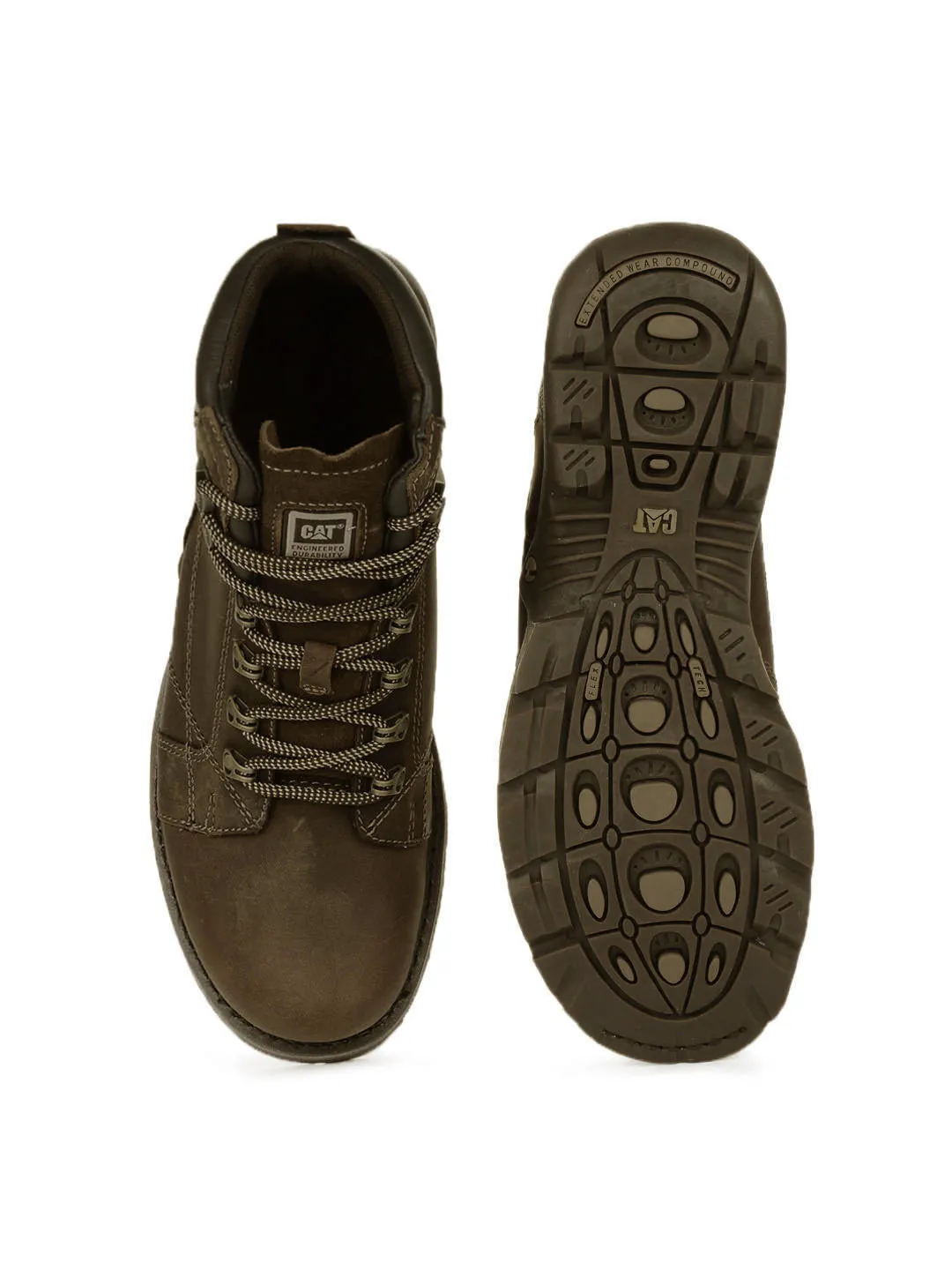 CAT Men Brown Gateway Leather Boots