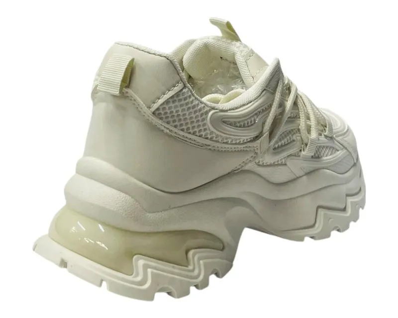 Chunky Sole Lace Up Sports Trainers