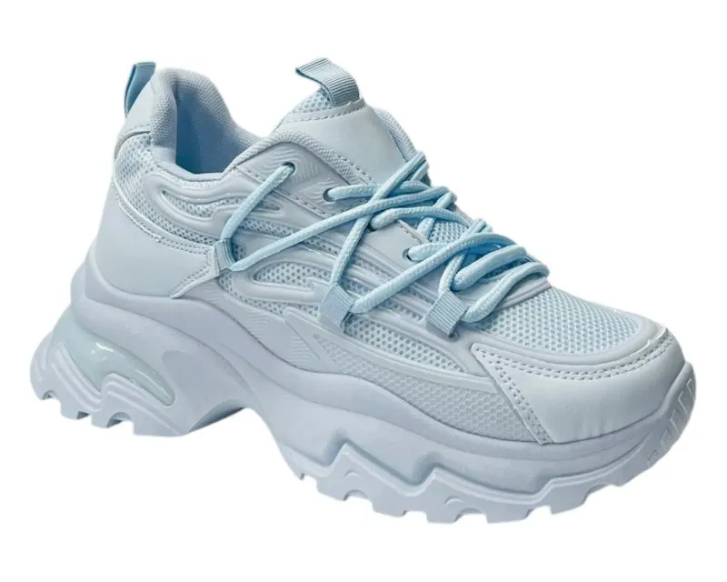 Chunky Sole Lace Up Sports Trainers