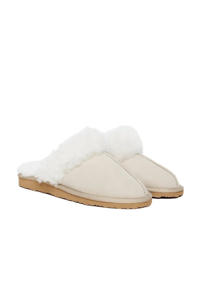 Cosy Women’s Shearling Slippers - Beige