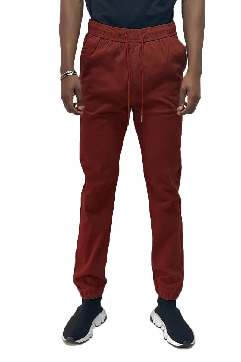 Deep Red Jogger Pants