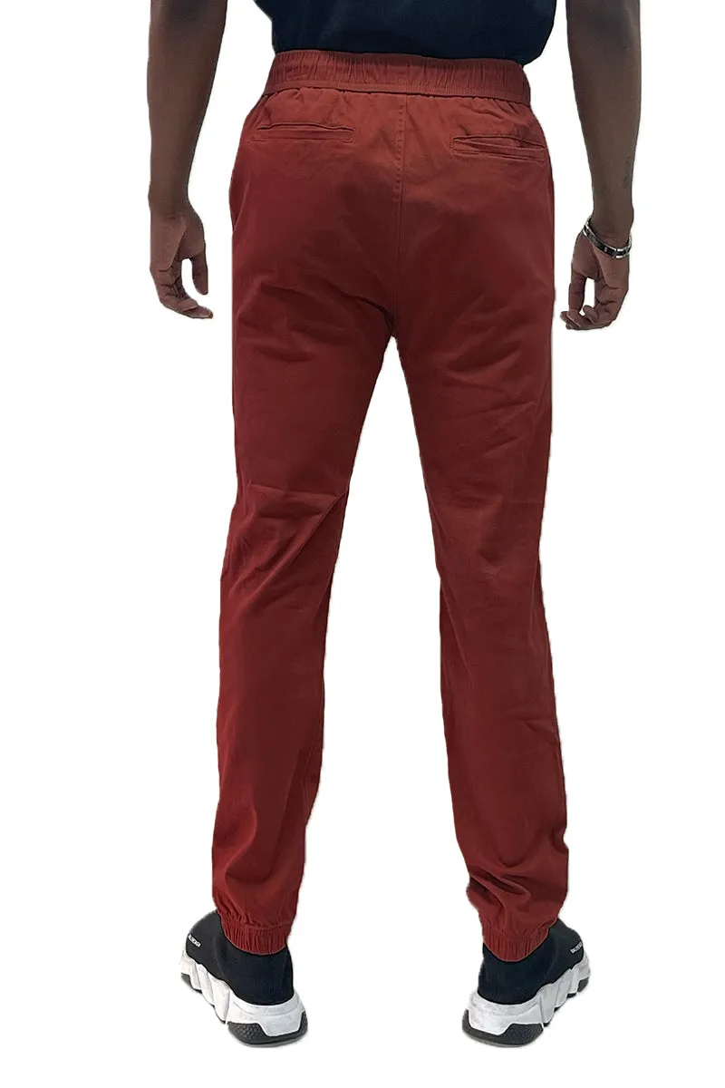 Deep Red Jogger Pants