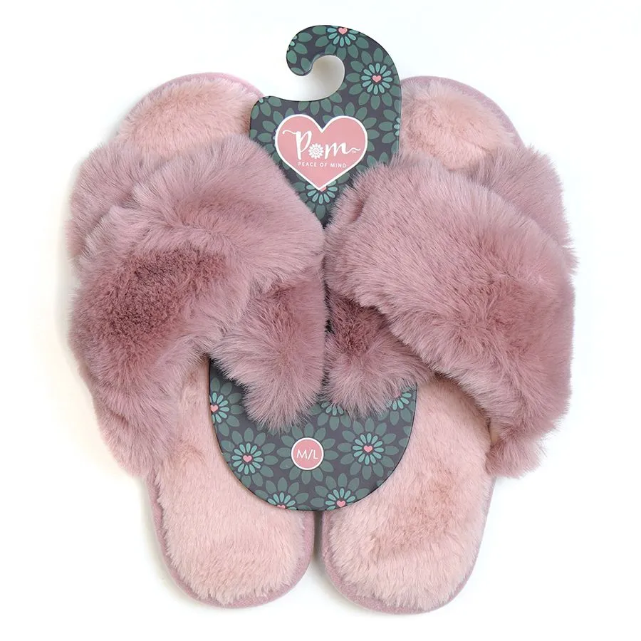 Dusky Rose Luxury Slippers