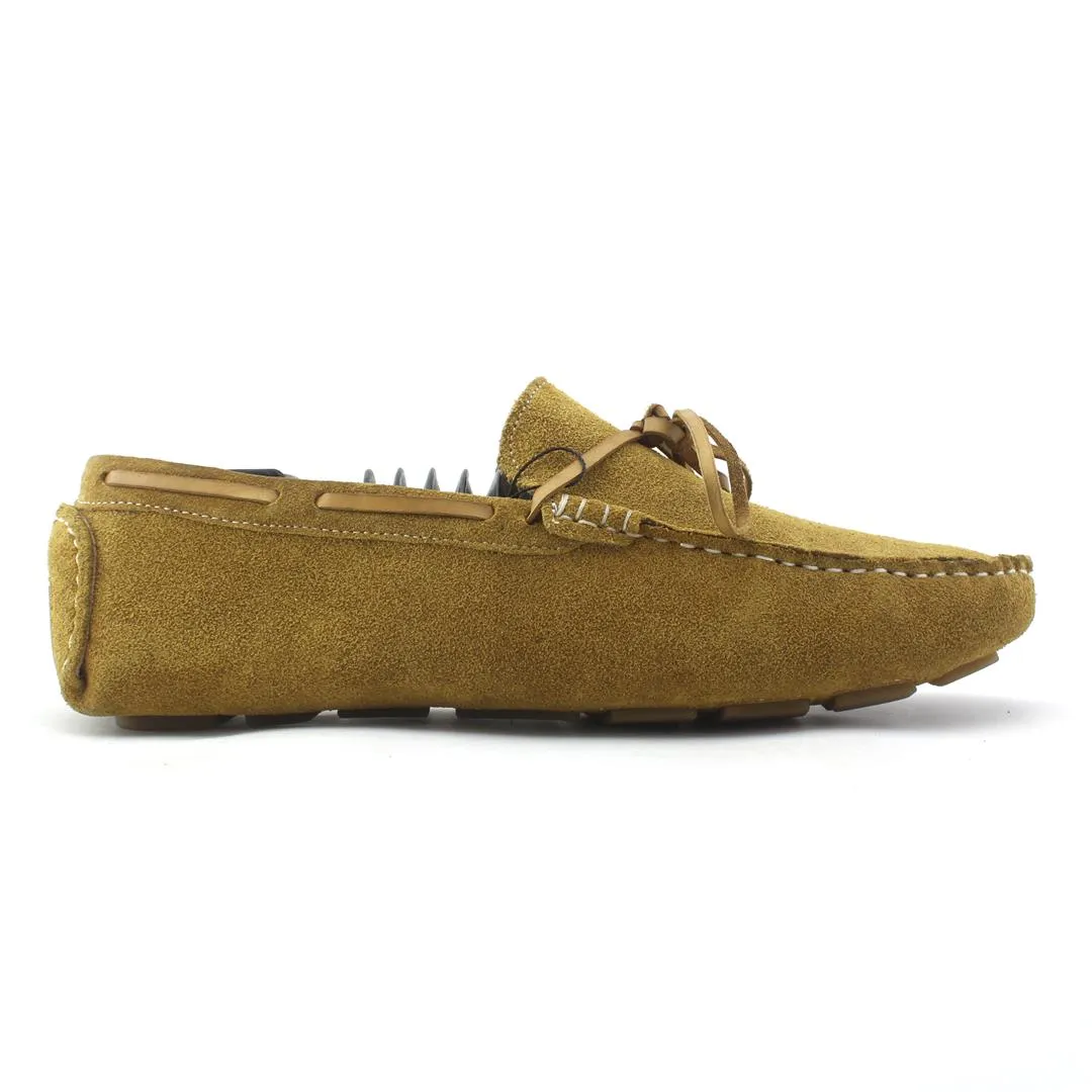 Fadano - Luxe Knot Loafers - Mustard