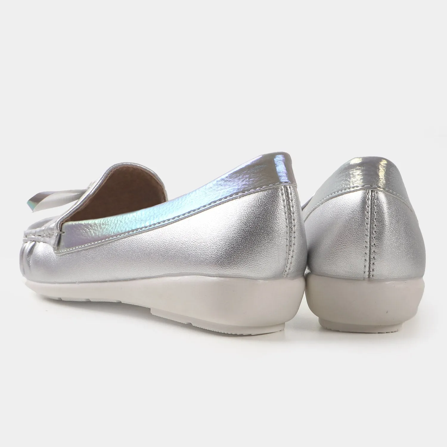 Girls Loafers 202109-3 - SILVER