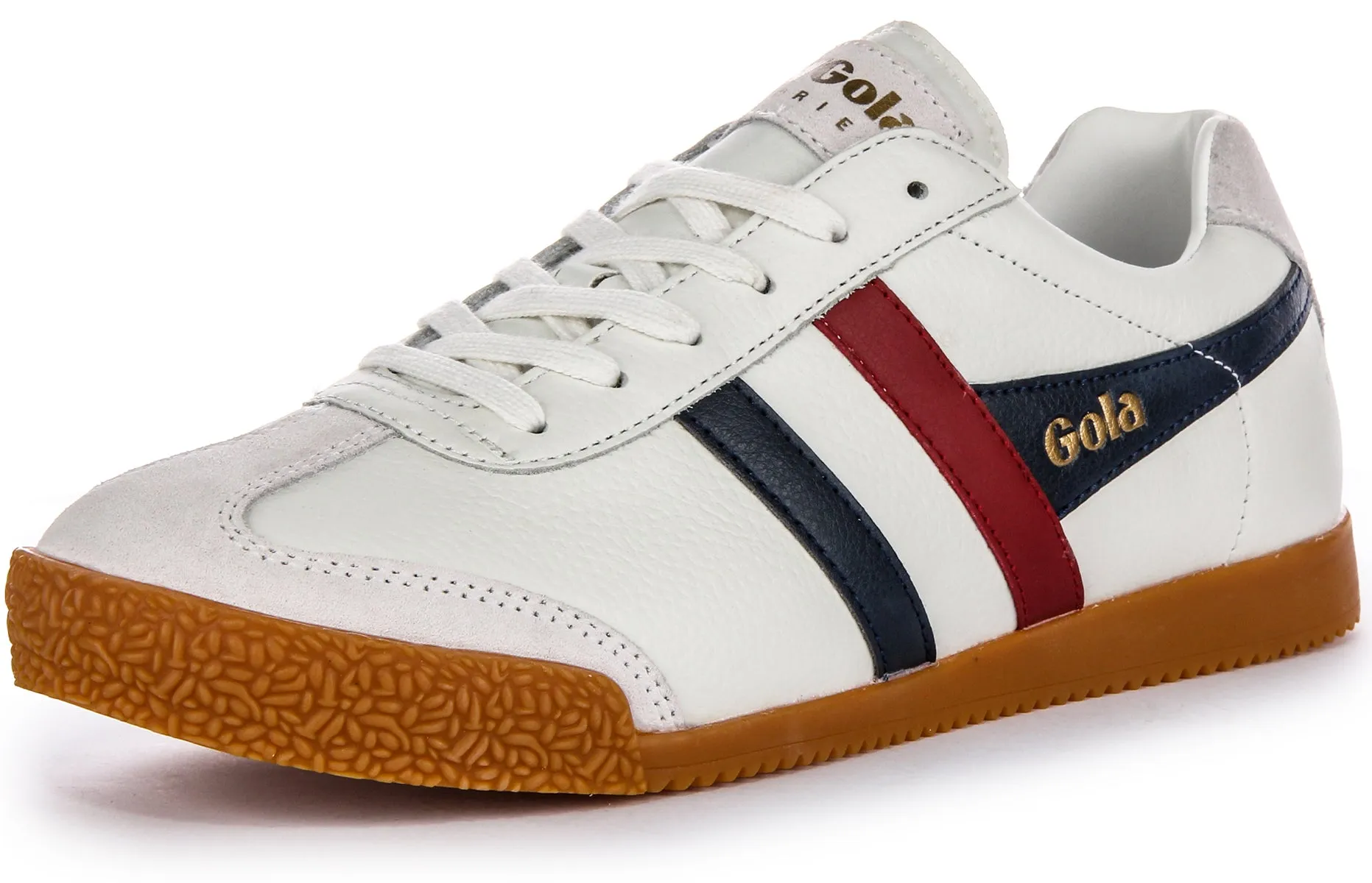 Gola Classics Harrier Leather In White Blu Red For Men