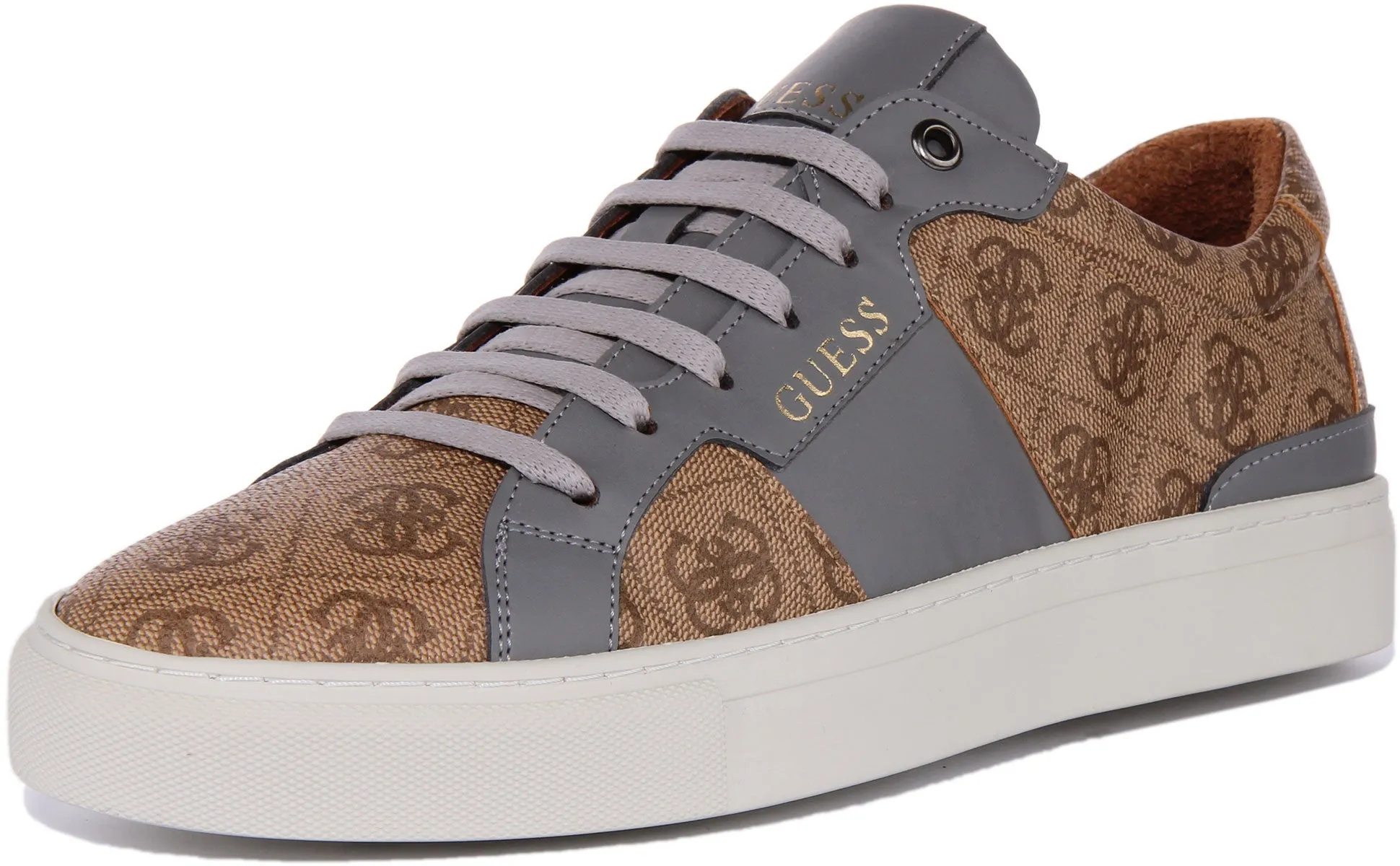 Guess Ravenna Trainers In Lattee Grey For Men