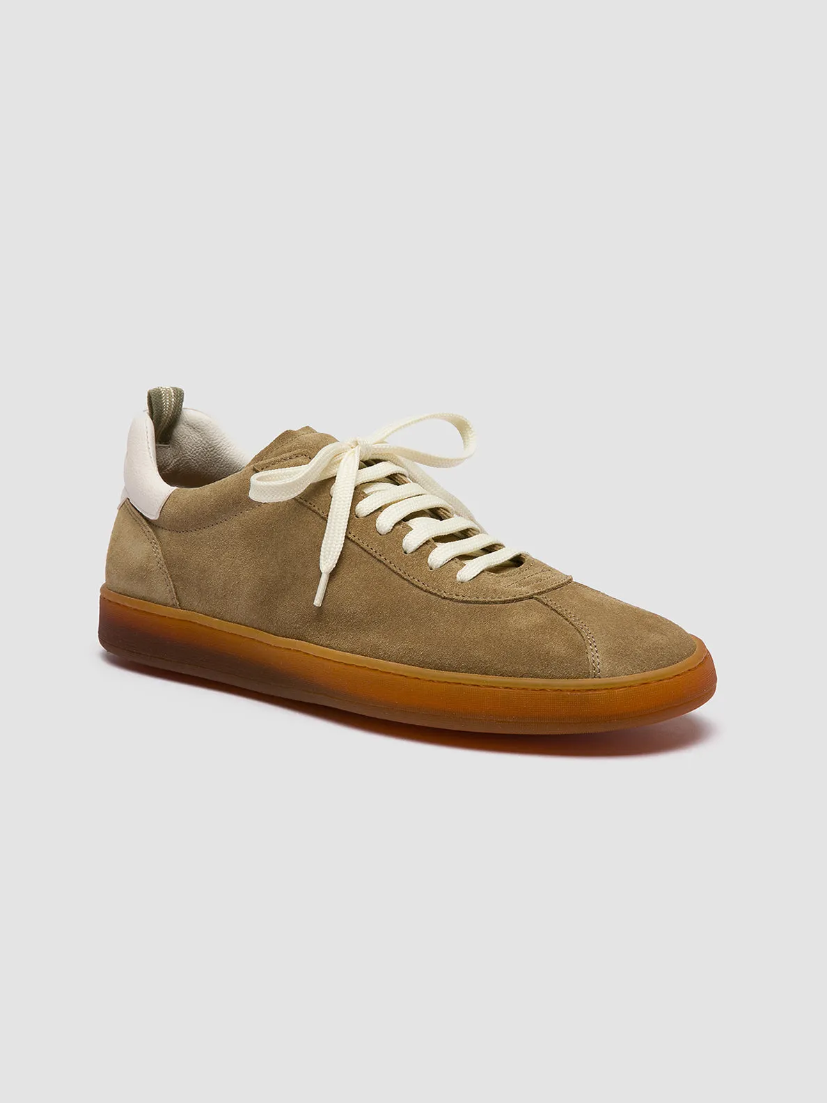 HALO 001 - Brown Leather and Suede Low Top Sneakers