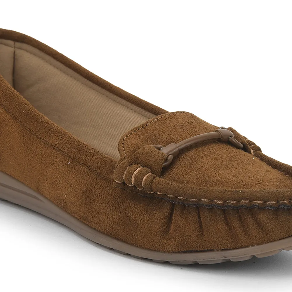 Healers Casual Tan Loafers For Women HM6-10 By Liberty