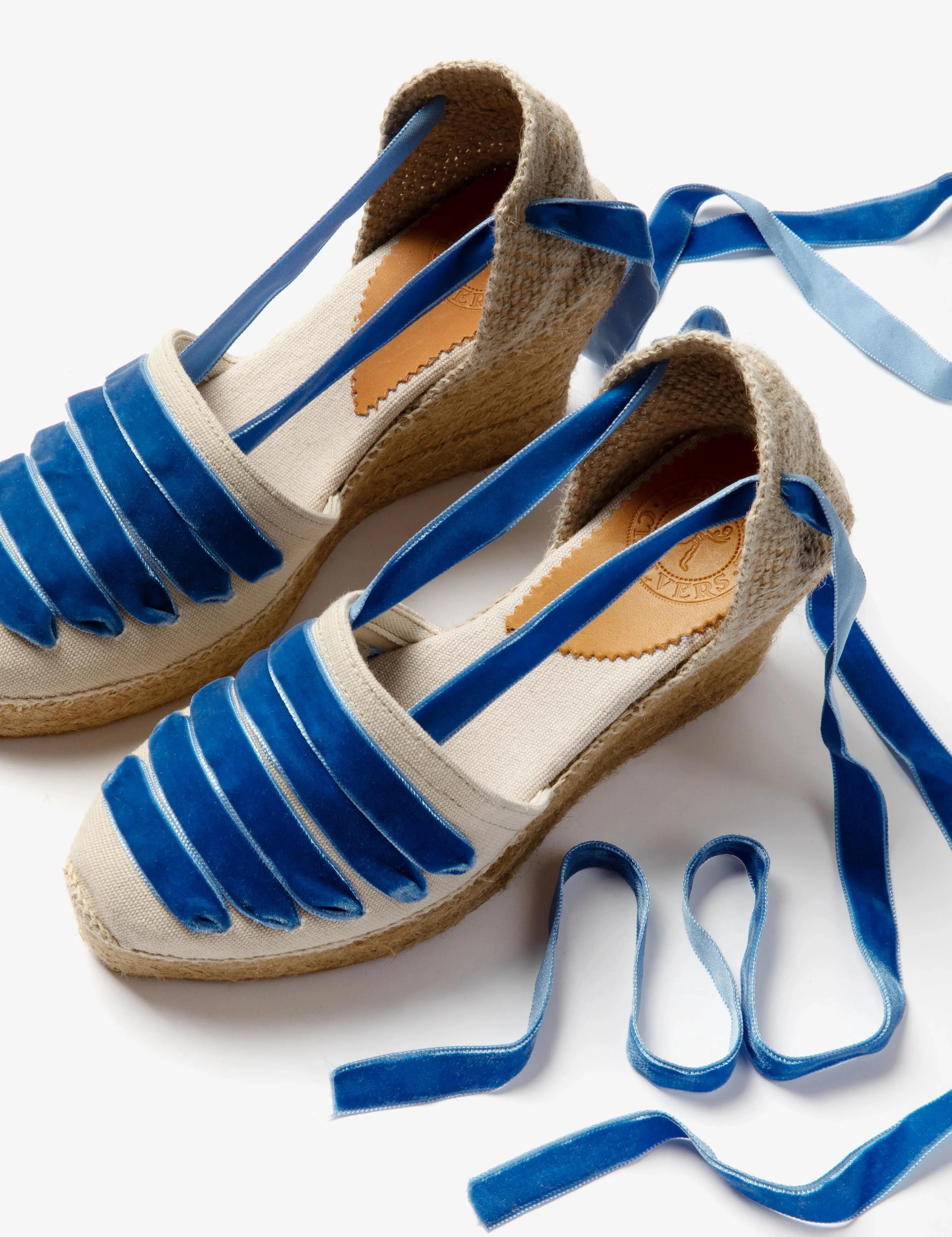 High Valenciana Dali Espadrille - Stone/Blue