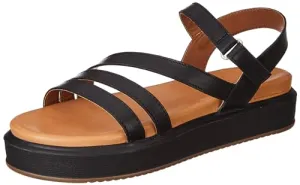 Hush Puppies Women's ELLIE SANDAL (6656142_BLACK_5 UK)