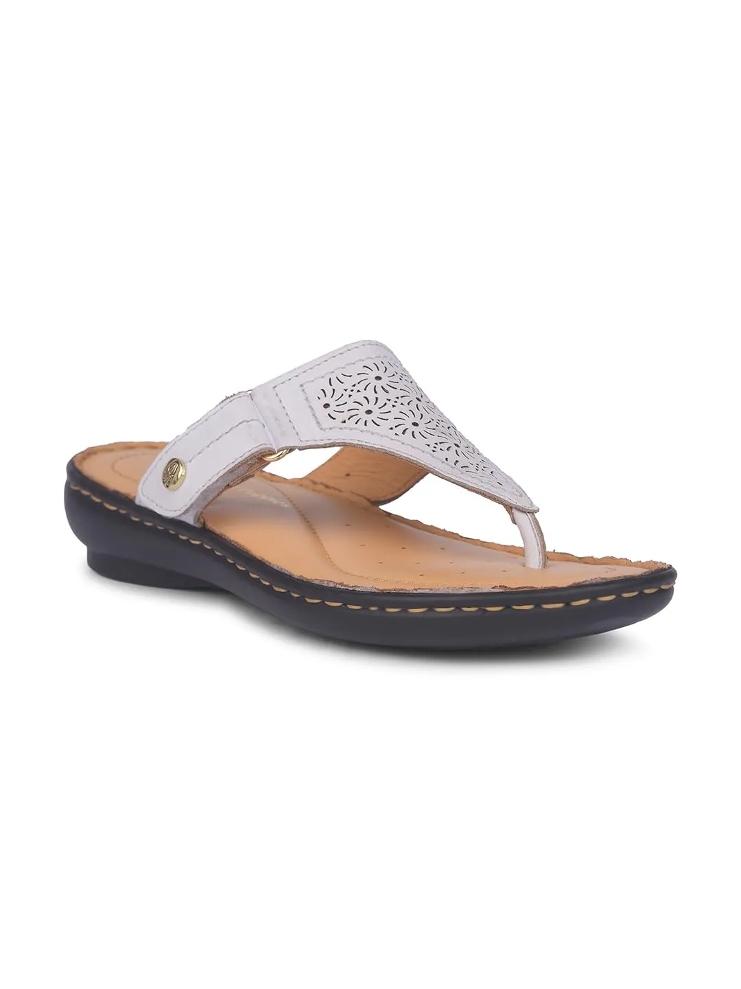 HUSH PUPPIES Women's Hilton Sandal Silver White