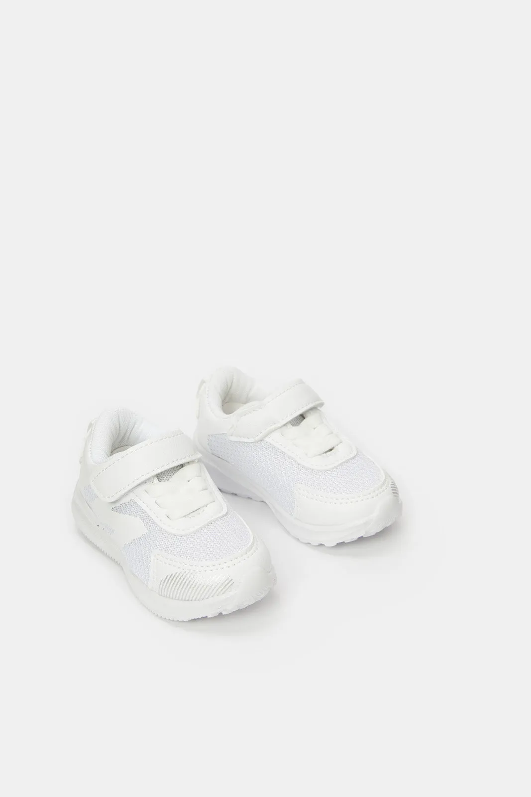 Infant Boys White Slip-On Trainer