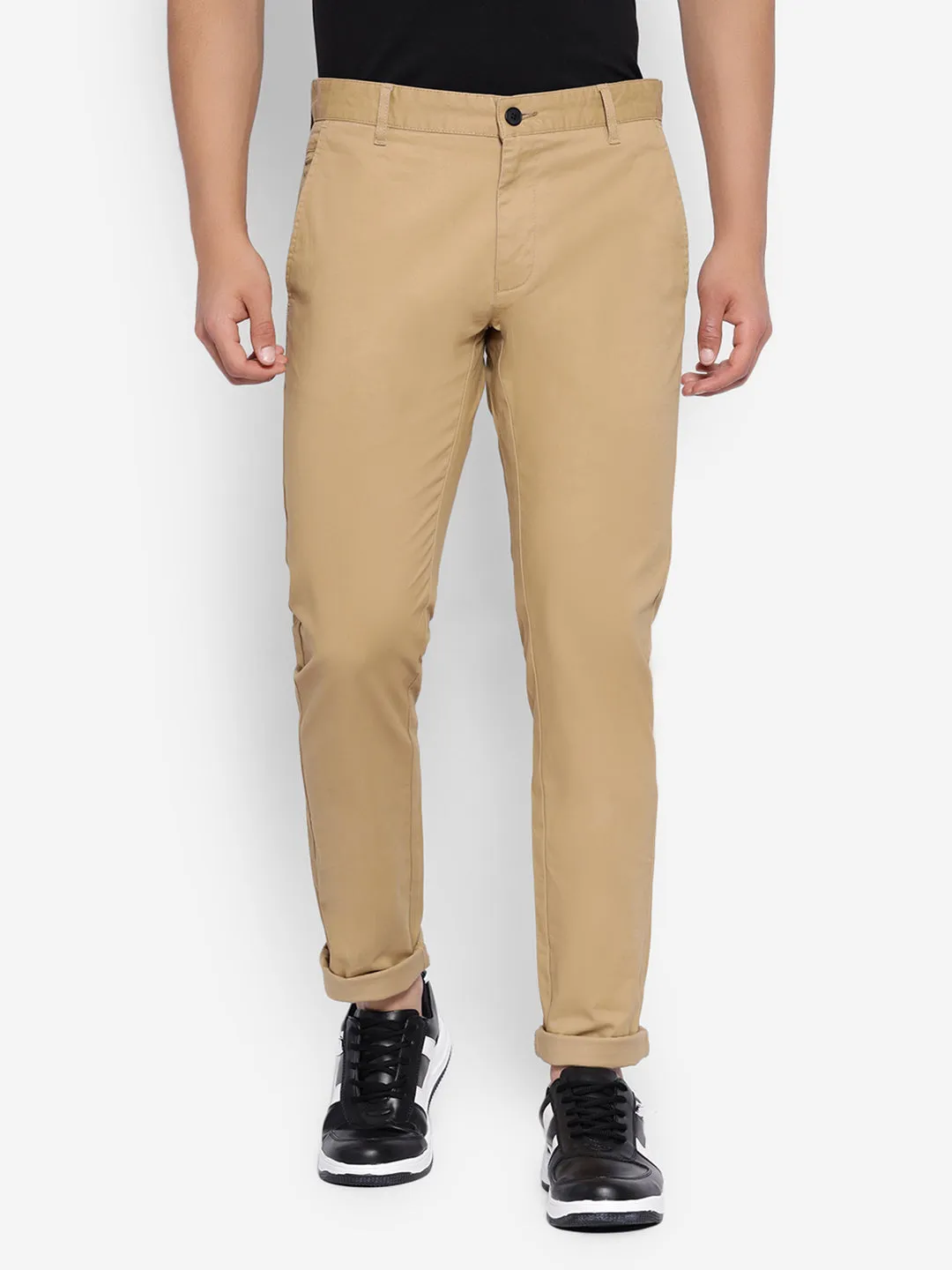 JUMP USA Men Premium Cotton Slim Fit Sustainable Chinos