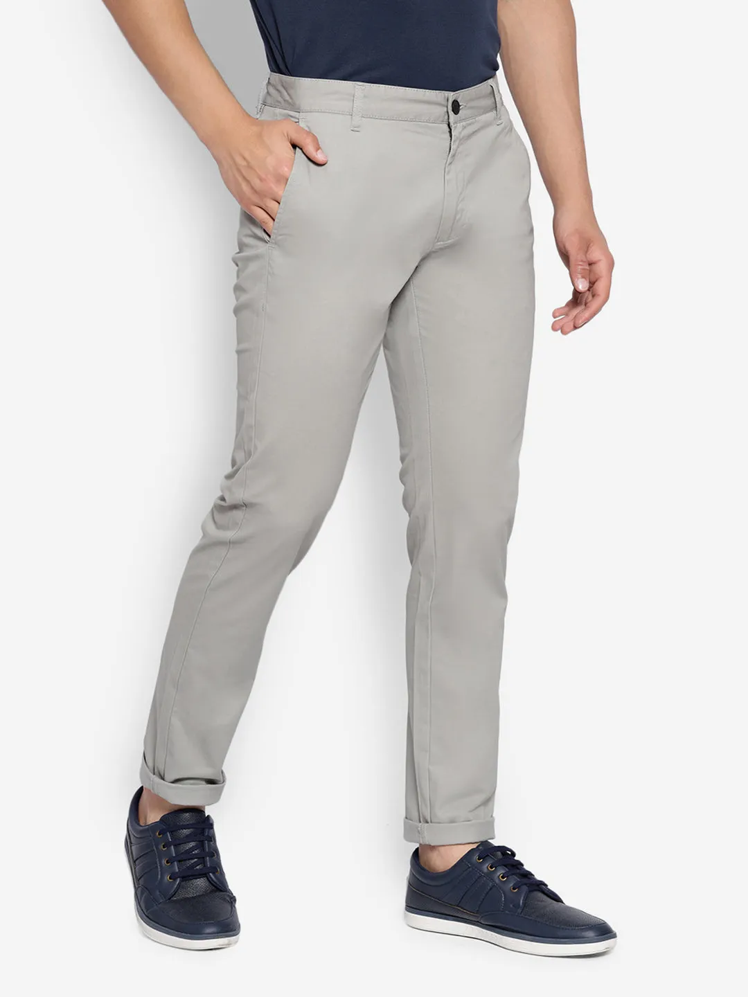 JUMP USA Men Premium Cotton Slim Fit Sustainable Chinos