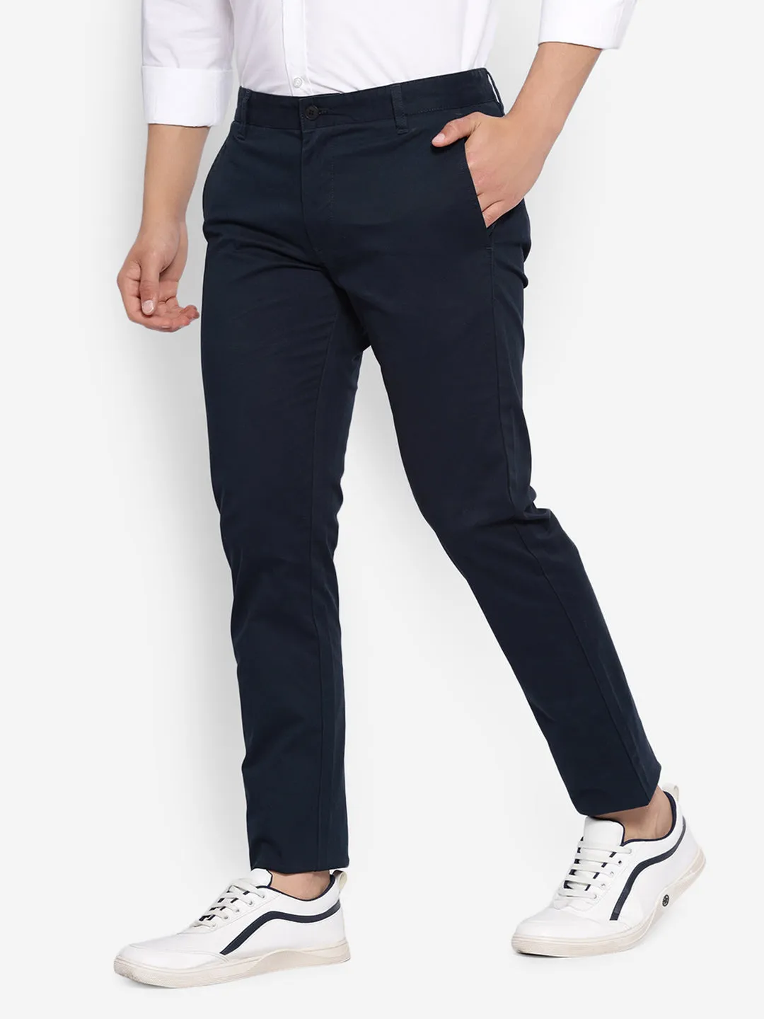 JUMP USA Men Premium Cotton Slim Fit Sustainable Chinos