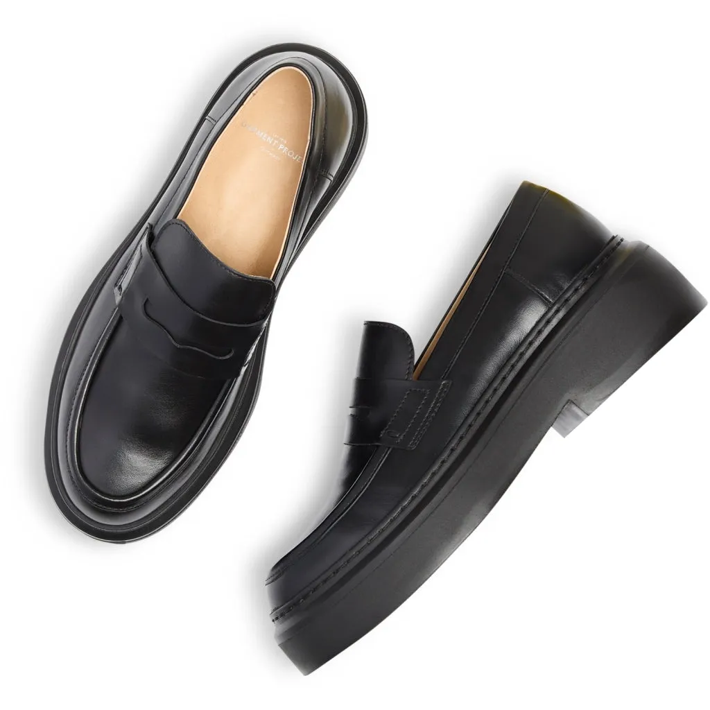 June Loafer - Black Leather / Black Sole