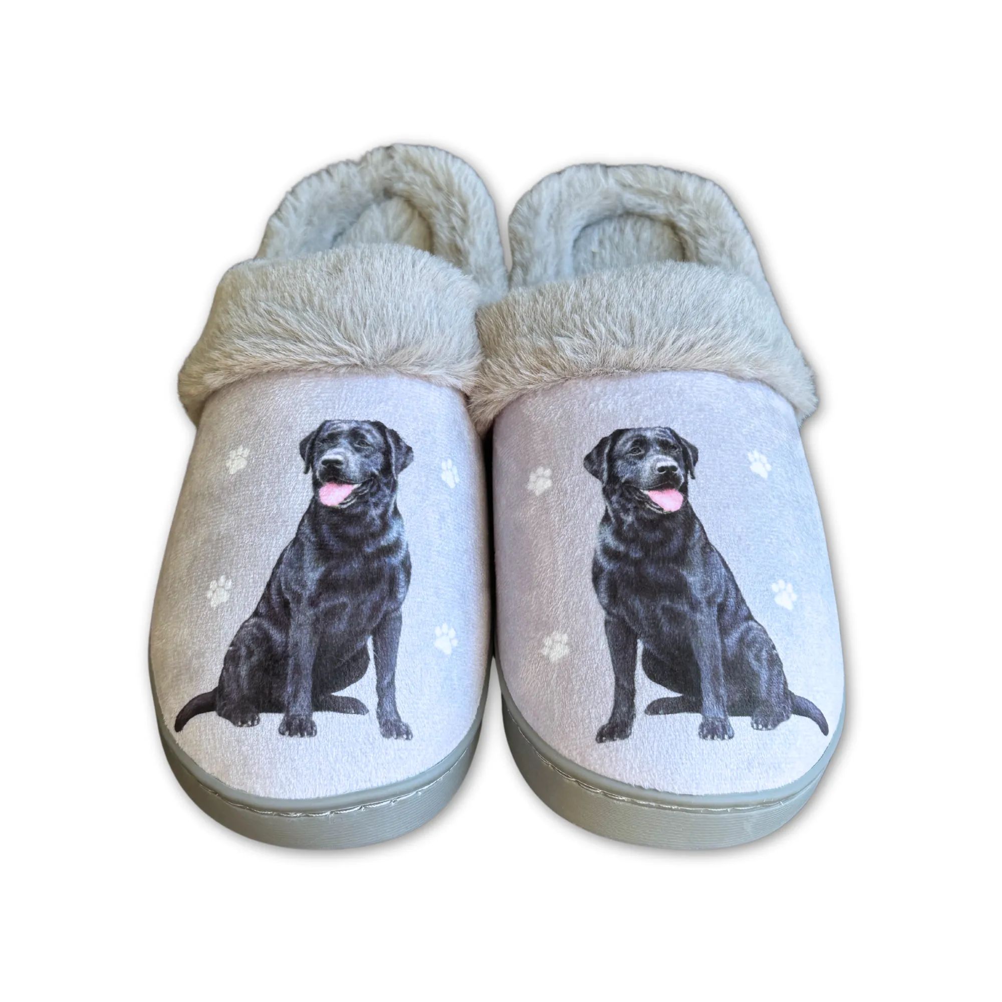 Labrador Black Snuggs Slippers