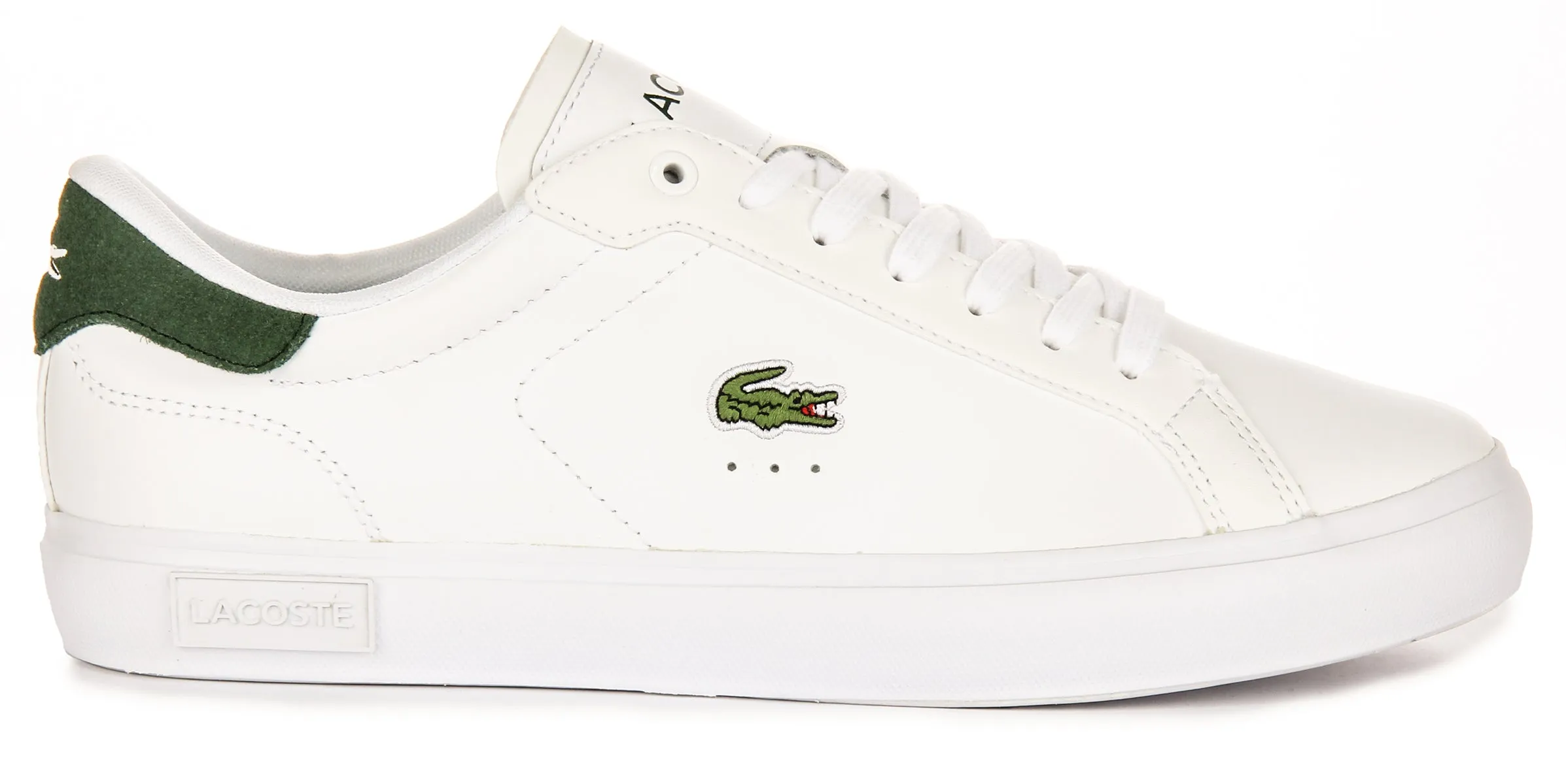 Lacoste Powercourt In White Green For Men