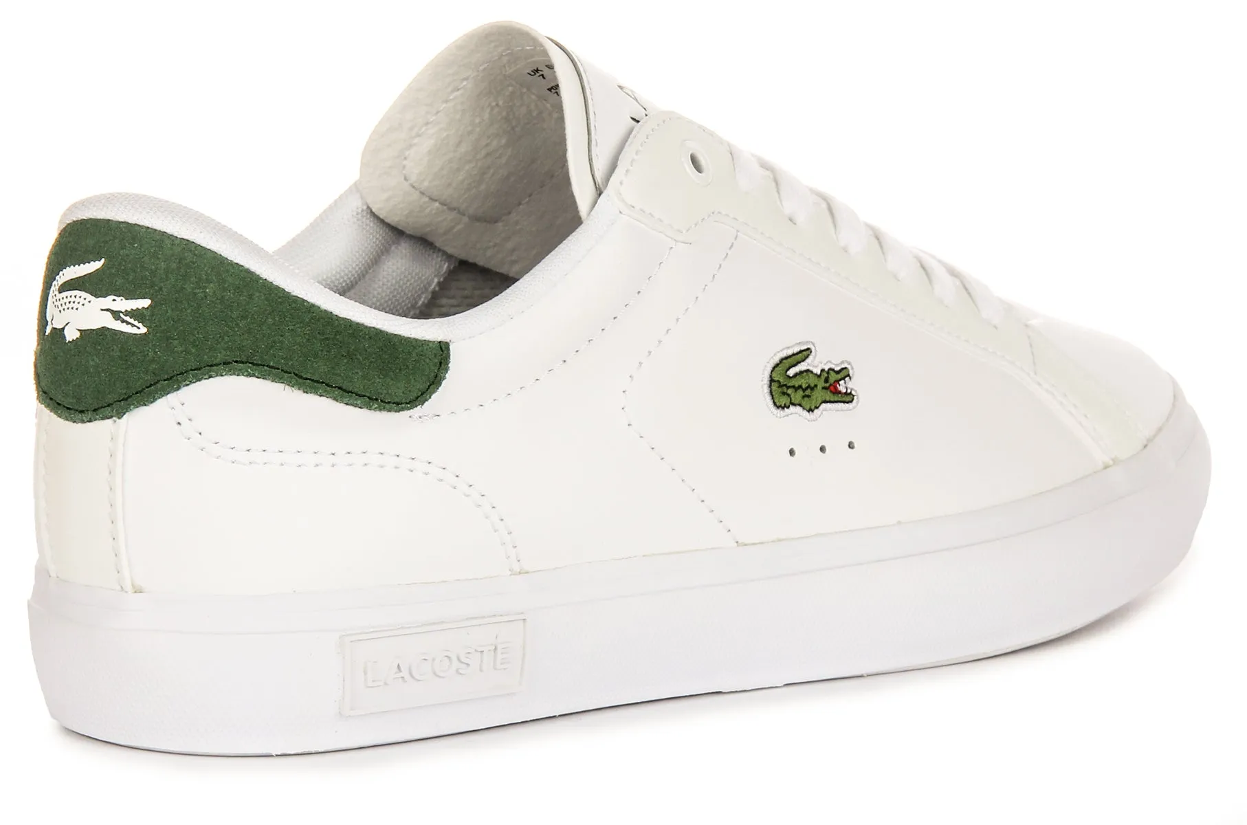 Lacoste Powercourt In White Green For Men