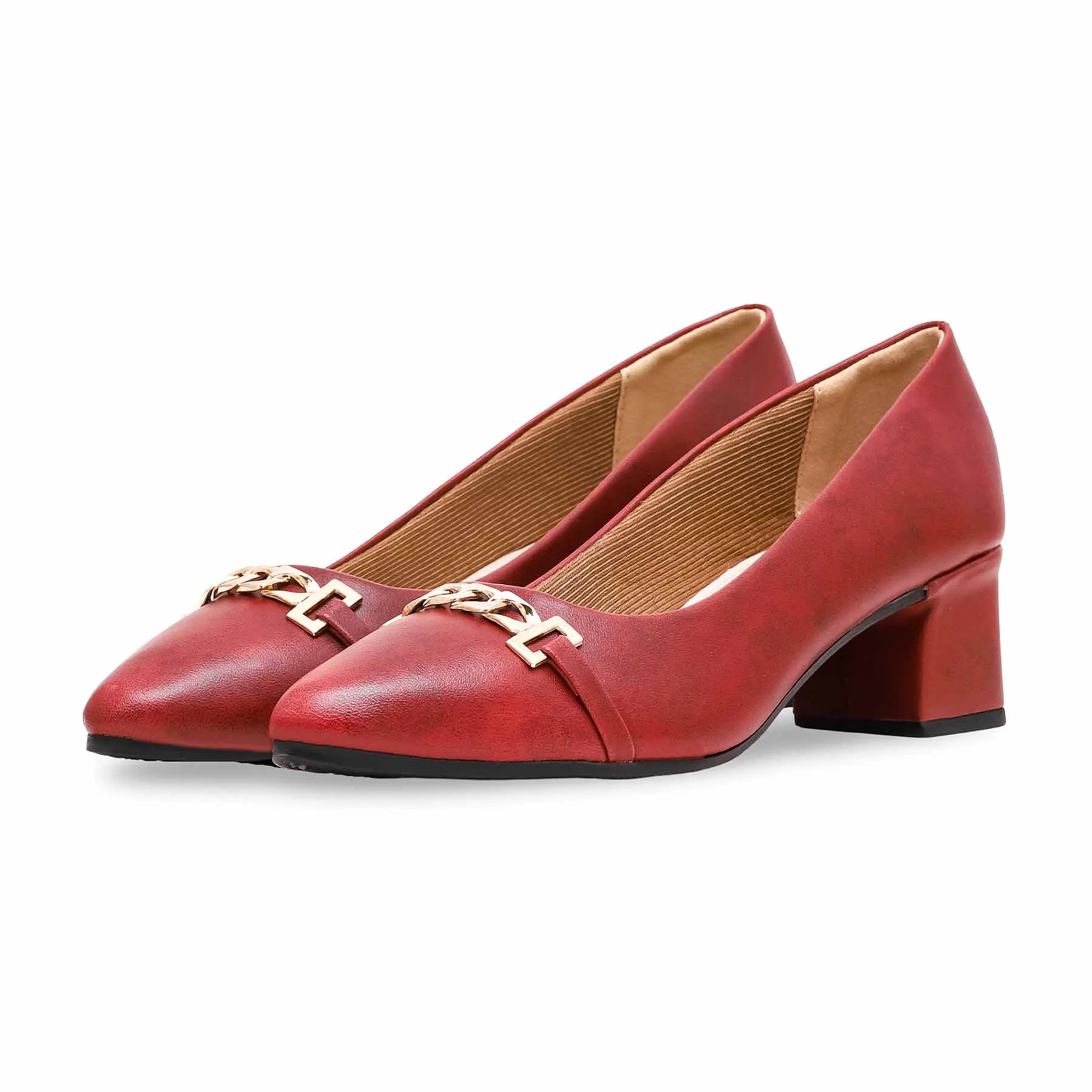 Maroon Winter Court Shoes WN7474