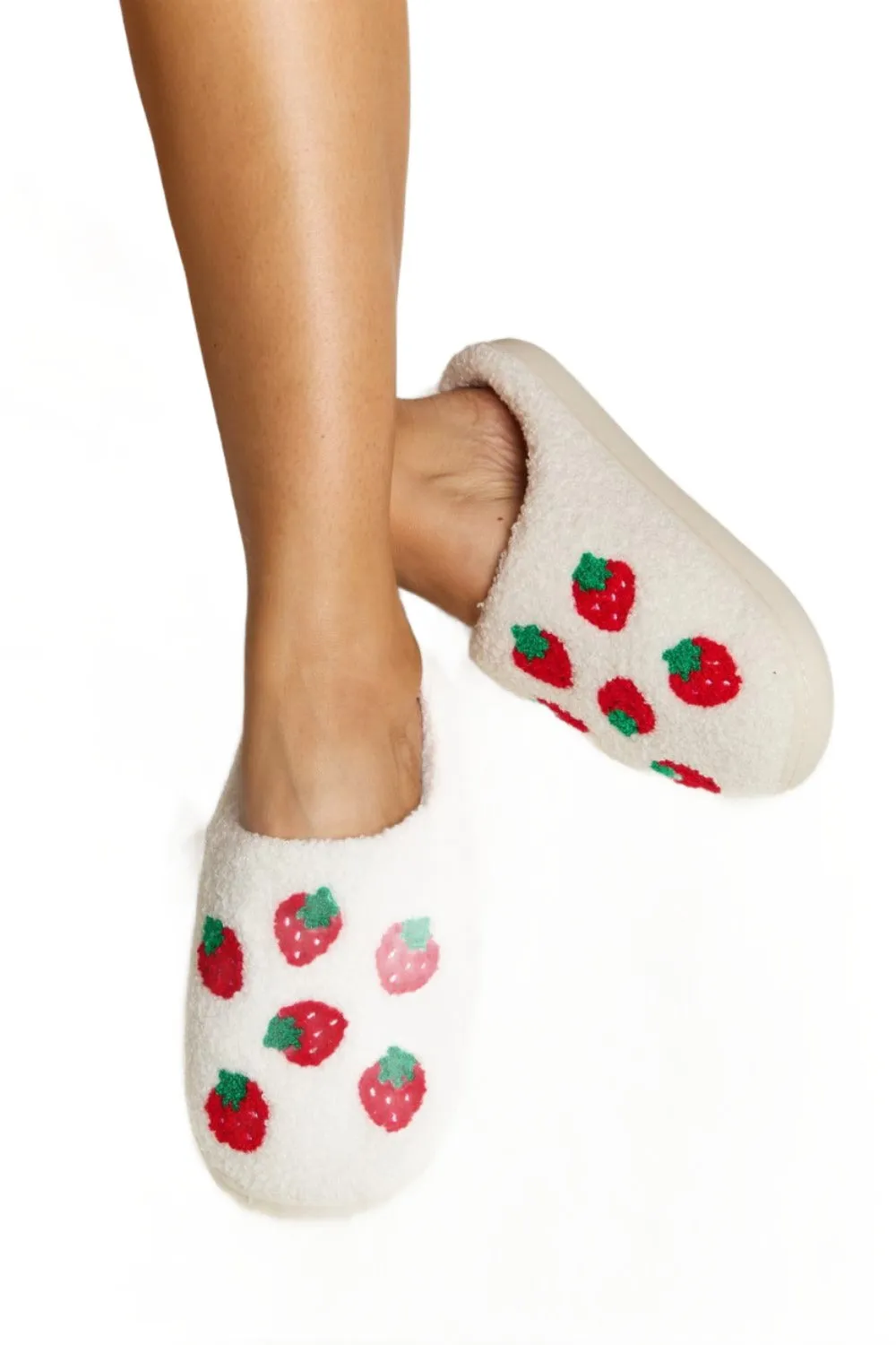 Melody Printed Plush Slide Slippers