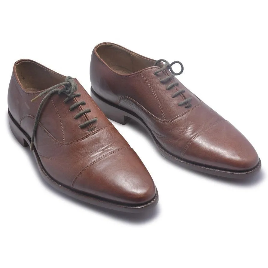 Men Brown Classic Genuine Leather Shoes with Laces