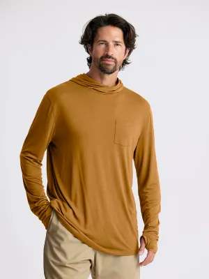 Men's Bamboo Lightweight Hoodie - Ochre