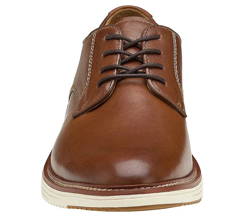 Men's Johnston & Murphy | Upton Plain Toe Wide | Tan Full Grain