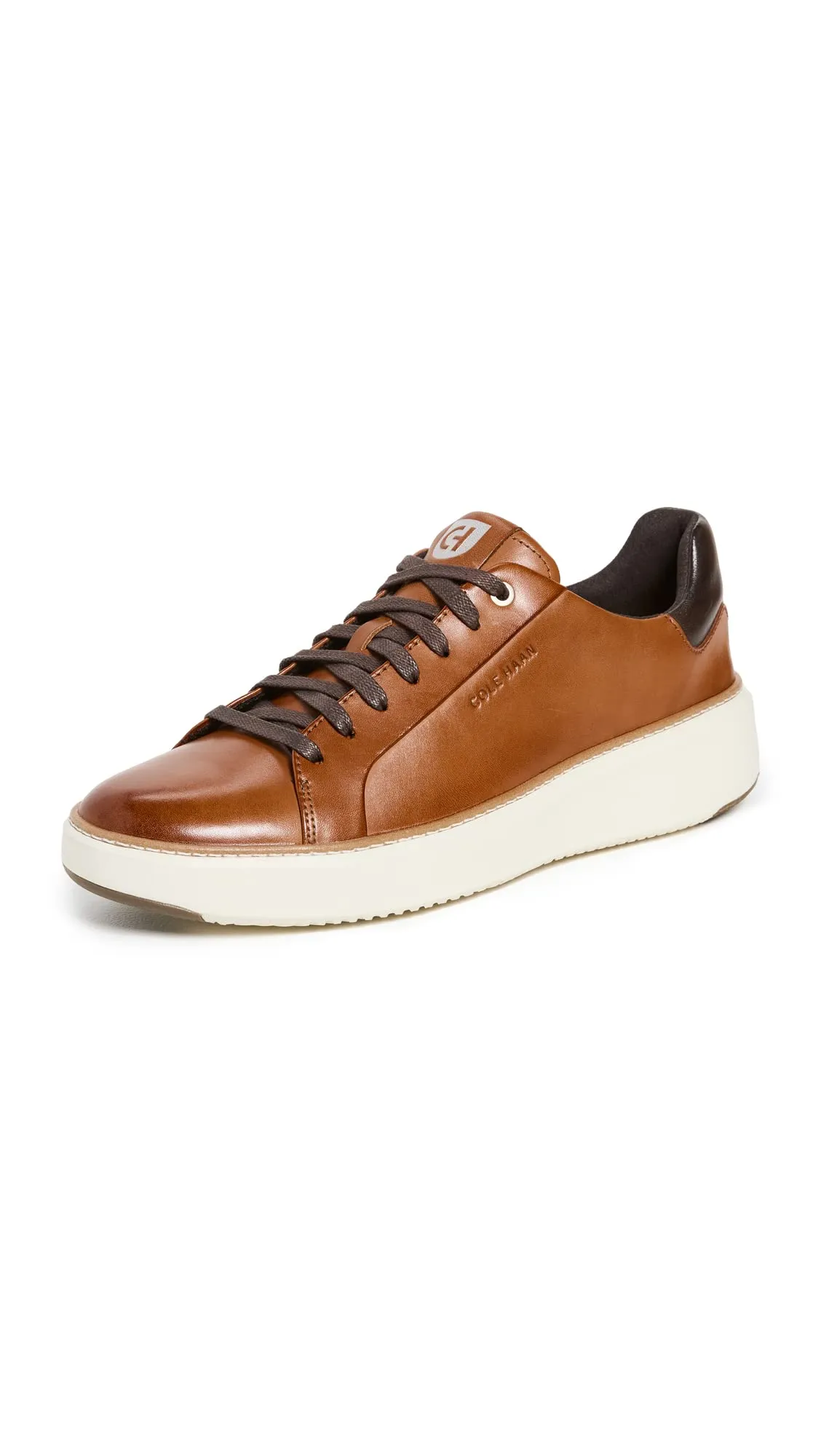 Men's Shoes Cole Haan GRANDPRO TOPSPIN Leather Sneakers C34229 BRITISH TAN