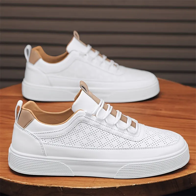 Men's Stylish White High-Top Trainers | Perfect for Everyday Wear